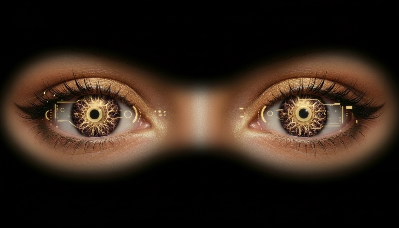 Rejected route, a heads up display treatment of the eyes