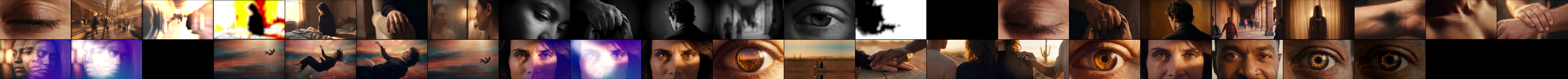 All forty three cuts of the opening film in sequence